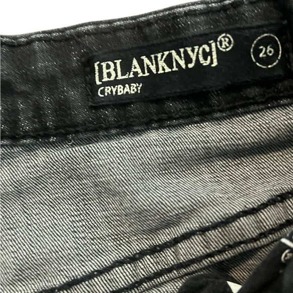 Blank NYC Distressed Black Women's Jeans size 26 - Picture 6 of 7